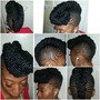 Kinky twist with curls