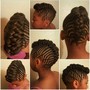 Kinky twist with curls