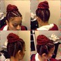 Braided Ponytail w/wash