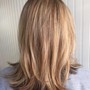 Full balayage, Toner, Haircut