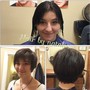 Women pixie cut