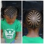 Mohawks  with marley twist  kids