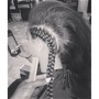 Half Feedin Braid-Half individual Mid Back