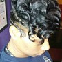 Updo for Relaxed/Natural Hair Style