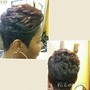 Updo/Relaxed hair