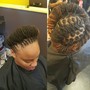 Updo/Relaxed hair