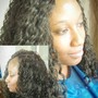 Natural hair style "NO" weave added