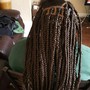 Long box braids waist and longer