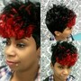 Pixie cut quick weave