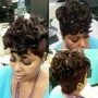 Relaxer/color / cut and style