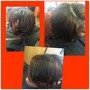 Shampoo style on relax hair