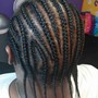 Cornrow Designer Braid Style (Flat Natural Hair)