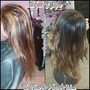 Balayage retouch + roots touch up