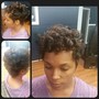 Blow out NATURAL HAIR and TRANSITIONING