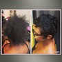 PIXIE Full Relaxer retouch, cut and style