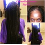 Medium knotless box braids