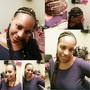 Cornrowed Crochet twist/box braids