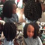 Twist out natural hair