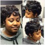 Shampoo and curl- short hair