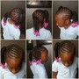 10 years and younger Kid's medium knotless