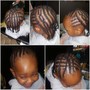 Mohawks  with marley twist  kids