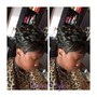 Full head net Weave/ hand stitch closure sew in (not with a lace front or lace closure) (wet &wavy)