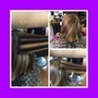 Slicing hair color technique