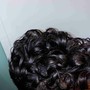 Natural hair silk press