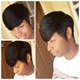 Half frontal  short cut bob