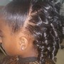 Princess Blowout/ 2strand twist