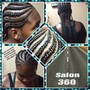 2 LAYER CORNROWS ( LARGE/ SHOULDER LENGTH / no hair added)