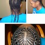 1 LAYER CORNROWS ( MEDIUM/ WITH ADDED HAIR