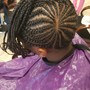 Kids Wash Retwist and Style  (Shaved Sides)