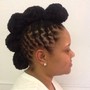 Loc Extensions Updo