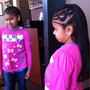 2 LAYER CORNROWS ( LARGE/ SHOULDER LENGTH / no hair added)