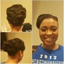 Updo hair style