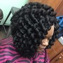 Crochet and braids (single strand curls