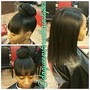 Silk Wrap (Relaxed hair)