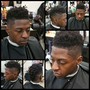 Dark Ceaser w/tapered side & neck fade