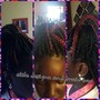 Adult braids in front and medium Knotless in the back