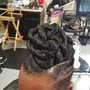 Natural hair twist out