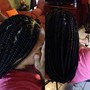 Large traditional Box Braids