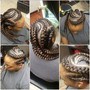 Up do with twisted ends