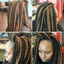 Synthetic crochets box braids