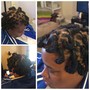 Bantu Knots style