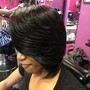 Virgin Relaxer, cut and style