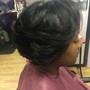 Natural hair blowout/Silk Press