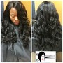 Silk Press(medium length) natural hair