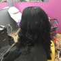 Tape In Extensions Install with Hair 22 Inches