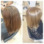 Brazilian blowout keratin treatment